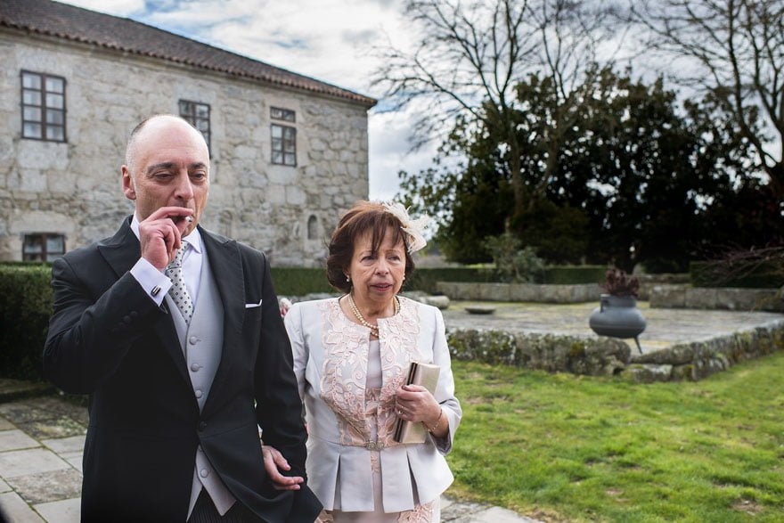 Novio en el Pazo do Piñeiro en Chantada