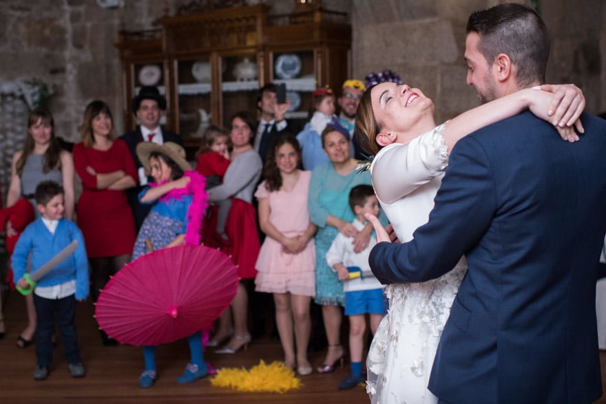 baile de novios durante una boda en el Hotel monumento San Francisco