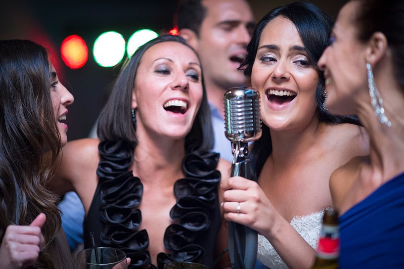 Karaoke en una boda el Pazo de Santa Cruz de Mondoi