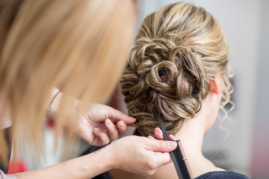 Peinado de novia en Peluquería Imaxen de Ponteceso