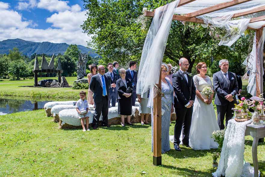 Ceremonia vicil de boda en la finca Galea de Alfoz