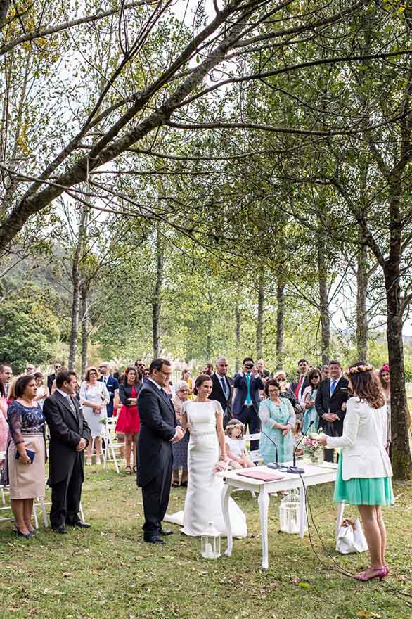 Ceremonia de boda civil en el Pazo do Tambre