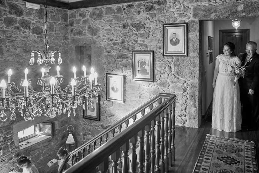 Interior del Pazo Montesclaros Novia