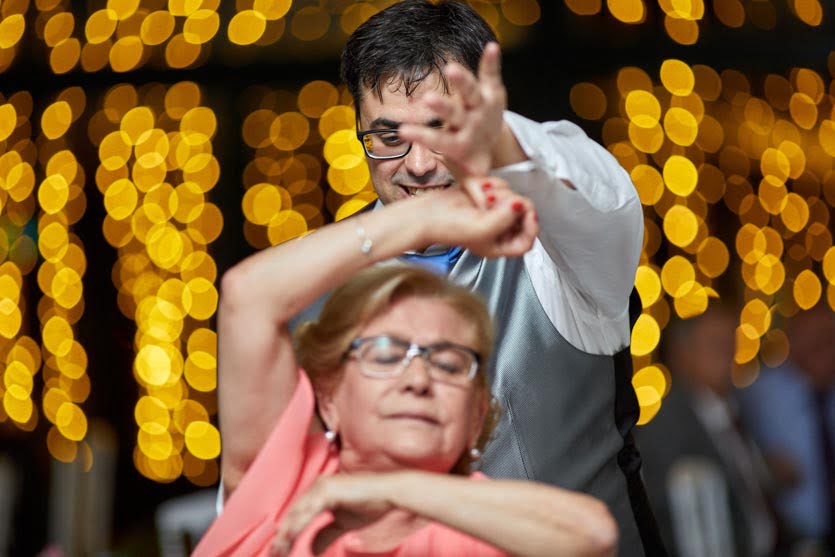 Baile durante una boda en el Pazo Montesclaros